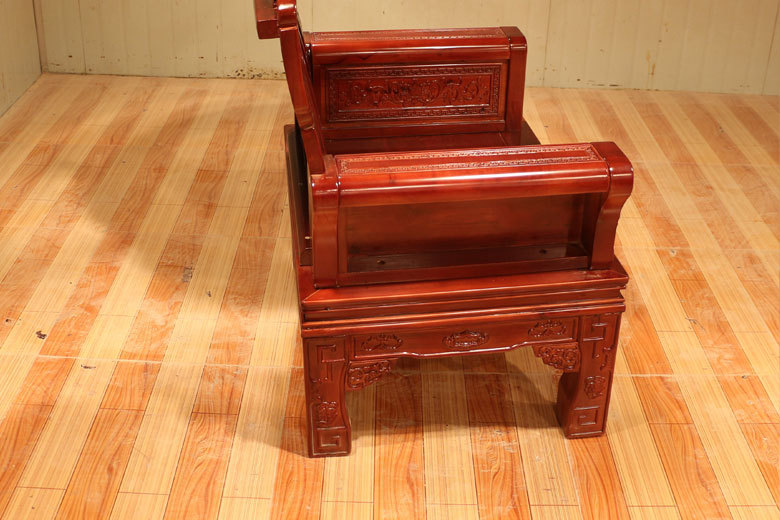 新款古典仿古沙发 客厅实木沙发 单人三人组合沙发 香樟木沙发