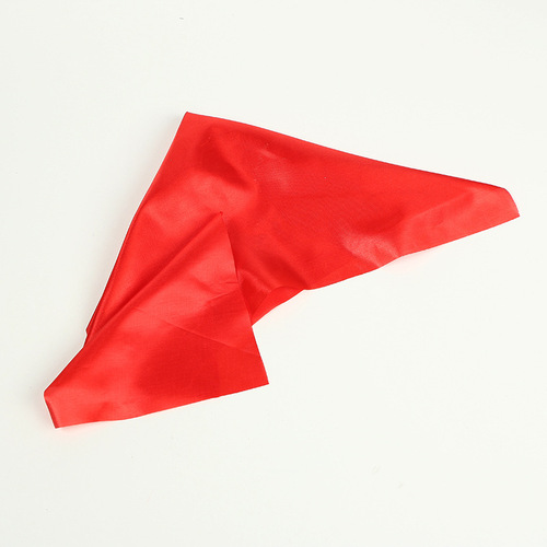 Little red cloth silk scarf finger cot accessories color changing silk scarf magic props wholesale 15X15 small silk scarf
