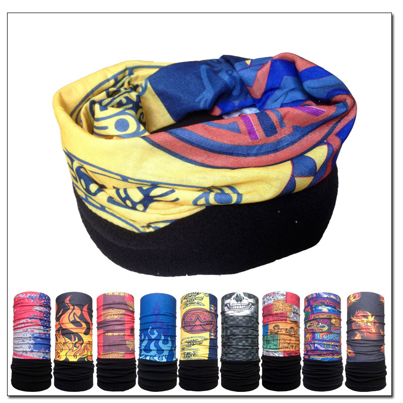 户外抓绒魔术头巾 加厚骑行头巾 摇粒绒脖套面罩 百变运动头巾