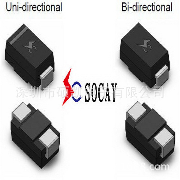 优惠供应抑制器SOCAY硕凯直销瞬态电压抑制二极管_TVS二极管