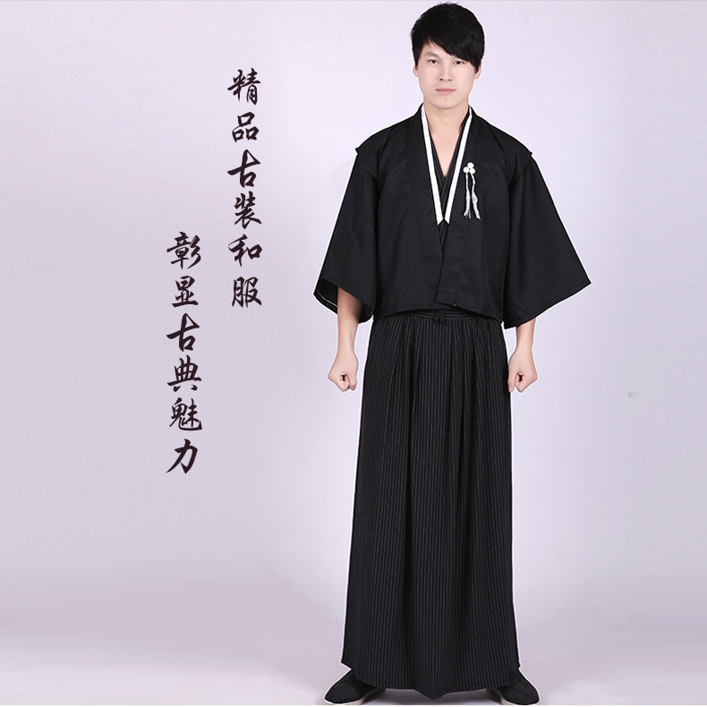 古装和服日本武士服拍照写真演出服男士日本和服日本正装-阿里巴巴