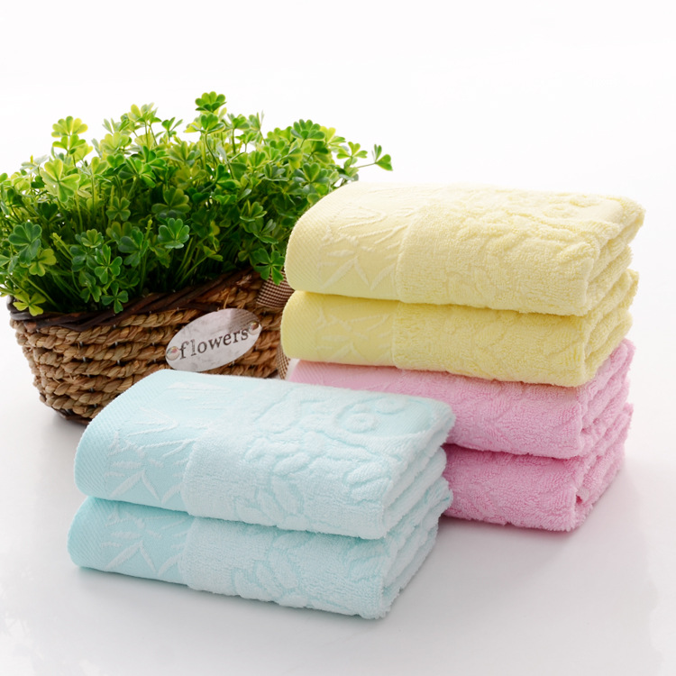 竹纤维毛巾批发 厂家直销竹熊面巾 吸水美容巾 礼品logo