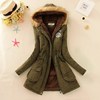 Long demi-season down jacket, mid-length, European style, long sleeve, wholesale