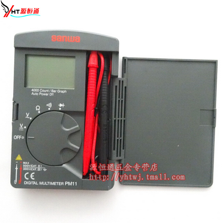 日本三和PM11袖珍万用表卡片式数字万用表原装进口超薄口袋万用表