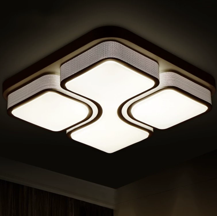 LED modern ceiling light, square lights for living room