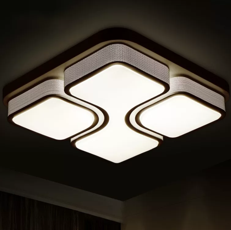 LED modern ceiling light, square lights for living room