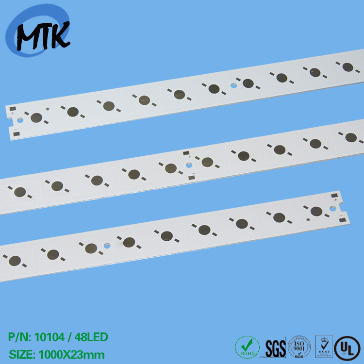 48W大功率日光灯铝基板PCB 仿流明led线路板
