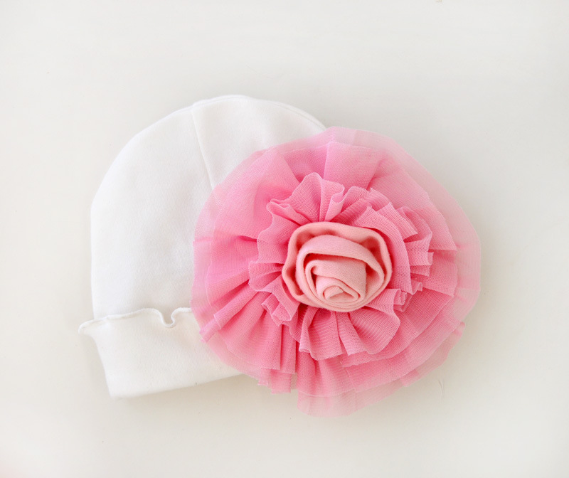 Fashion Solid Color 100% Cotton Flowers Baby Clothes display picture 2