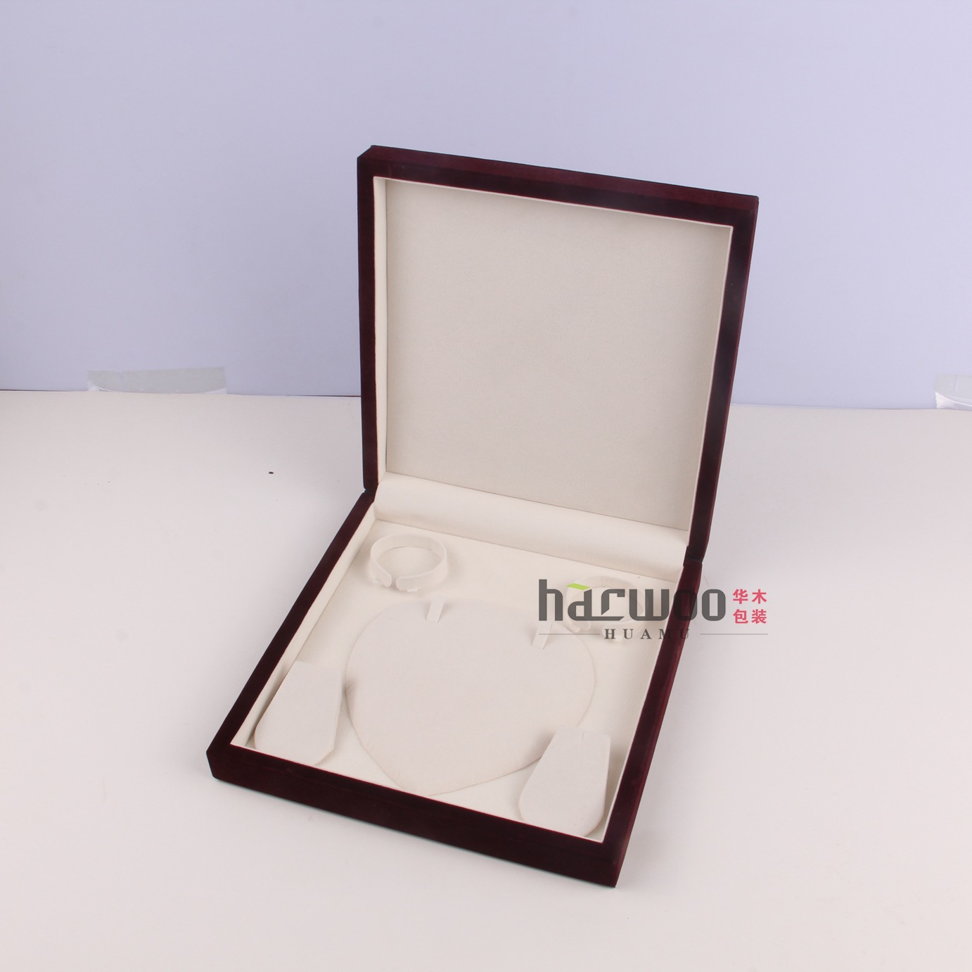 定制绒布首饰项链戒指手链盒包装盒烫饰品包装盒批发