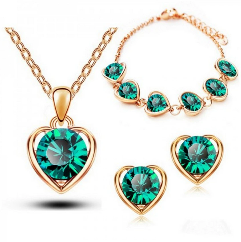Серьги сердце-форма, украшение, набор, корейский стиль, 3 предмета
