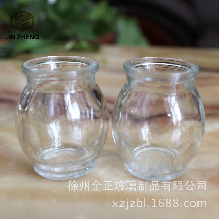 厂家供应定做  小型食品玻璃罐60毫升储物罐果酱麻辣酱玻璃坛