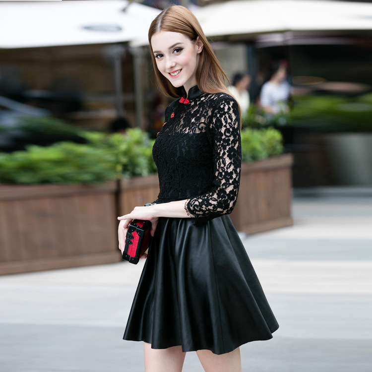 Lace sexy cheongsam