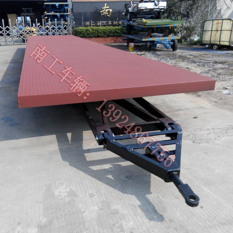 供应13米低平板拖车 25T大型平板运输拖车