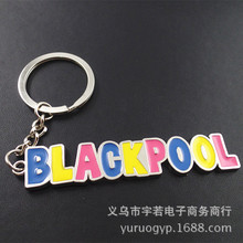 创意BLACKPOOL钥匙扣 烤漆字母钥匙扣 金属汽车钥匙扣 特价小礼品
