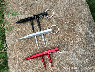 Eryang Finger Stick F -тип против Cool Cool Stick EDC Transformed Double -Nail Two Sheep Finger Pick (модель алюминиевого сплава)