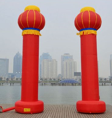 厂家批发气模拱门，四连立柱灯笼拱门,四联拱门柱子,柱子拱门,