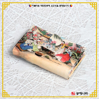 the republic of korea Arts and Crafts fashion clutch bag coin purse lady Handbag Horsehide wallet a leather bag