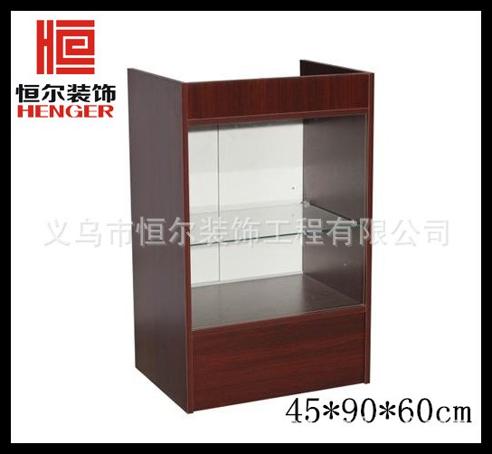 厂家直销 经济实用型木质玻璃登记台 小型定制各种商店专用收银台