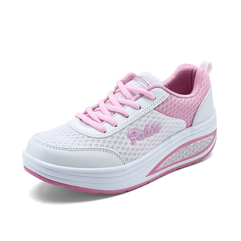 direct deal 2021 new pattern Spring and summer Net surface leisure time motion Ultralight ventilation run shaky Walking shoes Powder