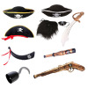 Pirates of the Caribbean with accessories, hat, sleep mask, cosplay, halloween