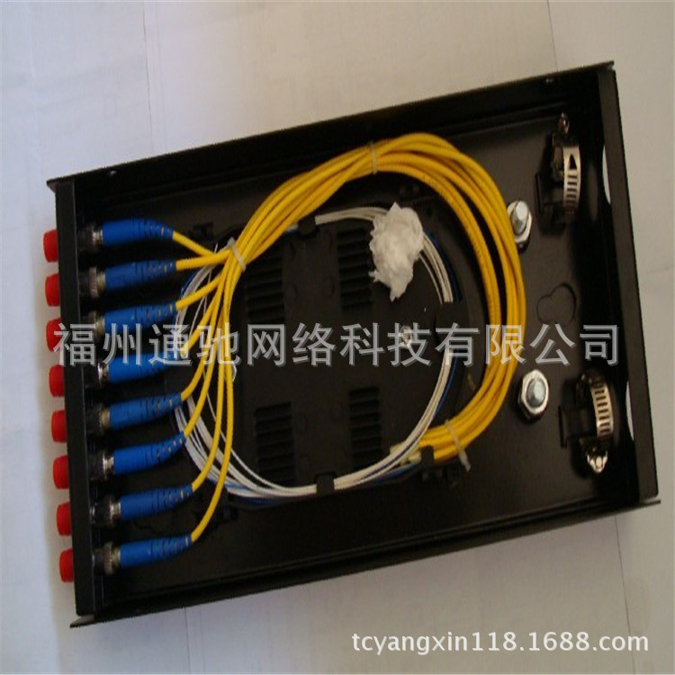 TC-NET 8口全配光纤终端盒  8口壁挂式终端盒 1.2标准板终端盒