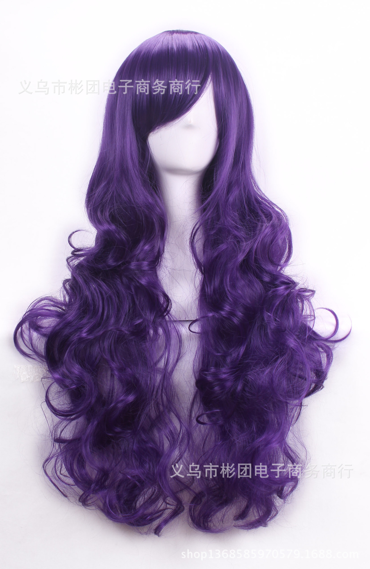 假发COS假发80CM 长卷发高温丝多色卷发 动漫现货厂家直销欧美-阿里巴巴