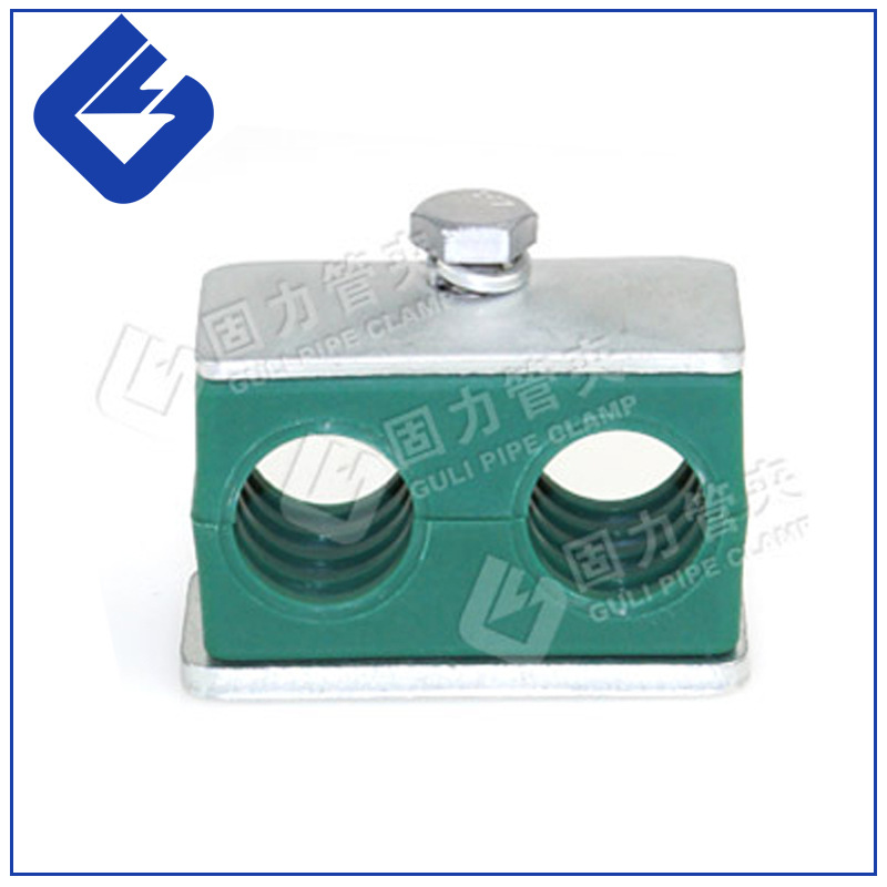 【固力品牌供应商】G1轻型双联塑料管夹