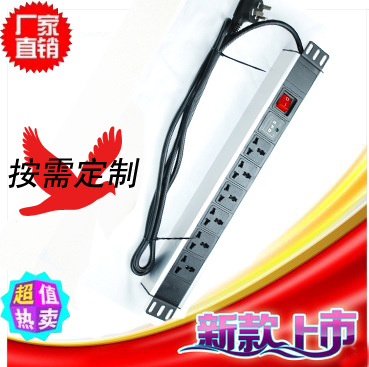 工业PDU插座机柜专用防雷浪涌PDU插座六位插排 PDU电源插座拖线板