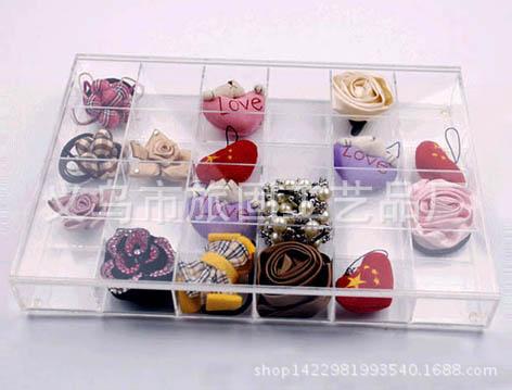 厂家批发定制亚克力展示架  饰品展示盒 专业定制分格盘