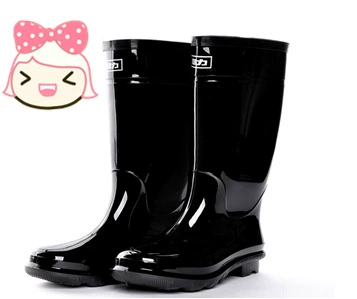 Средние высокие резиновые сапоги из ПВХ резиновая подошва резиновая обувь и мужские сапоги для путешествий на открытом воздухе