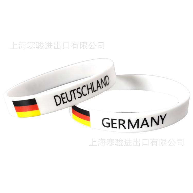 Germany 手环 Deutschland 硅胶手环 德国国旗 硅胶手腕带 手圈