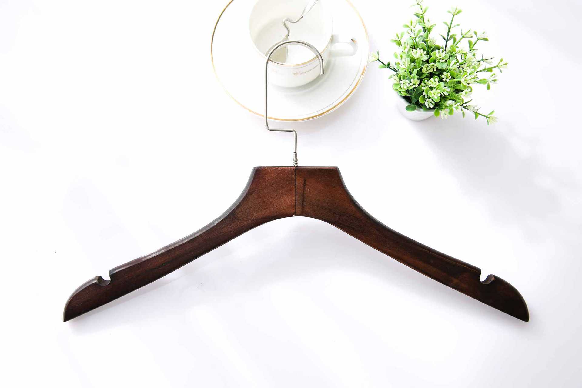 复古儿童实木衣架 儿童仿古色高档 木质衣架批发服装店衣架|ms