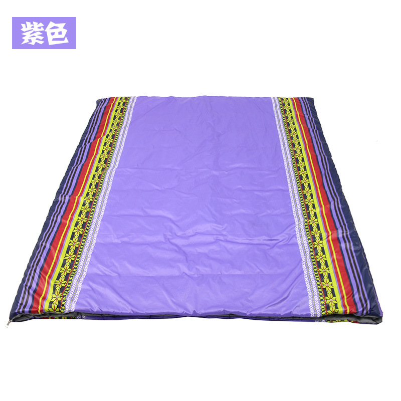 겨울용 커플 이중 방한 침낭 야외 캠핑 성인용 텐트 베개 포함 두꺼운 보온