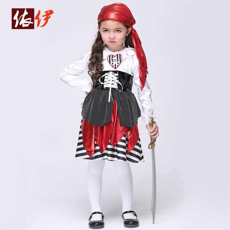 万圣节童装演出服儿童表演服cosplay动漫服装海盗贼套装速卖通 阿里巴巴