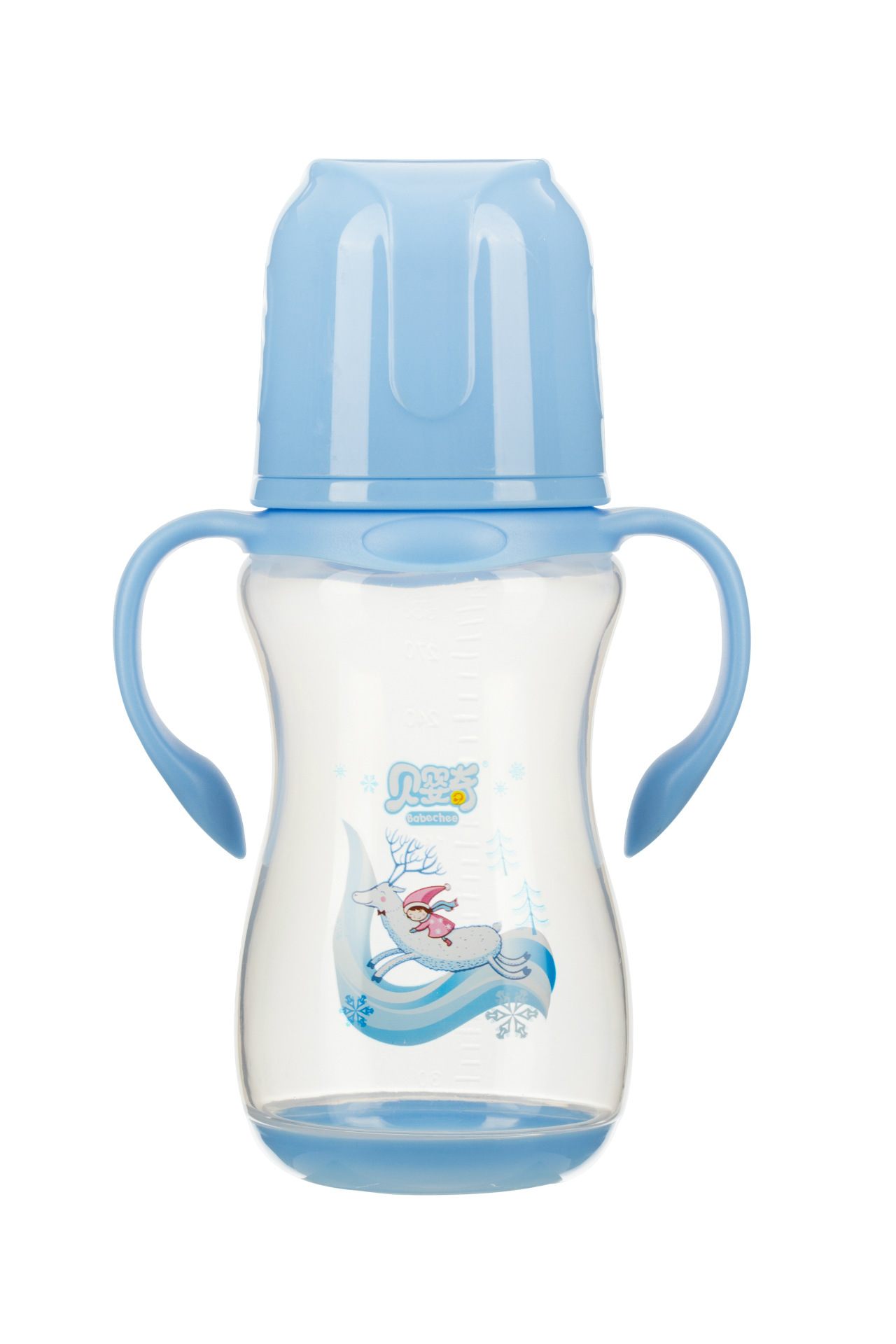 喜多宽口径葫芦PES奶瓶S140ML 新品H10800 喜多塑料奶瓶 50876_幸福一对儿