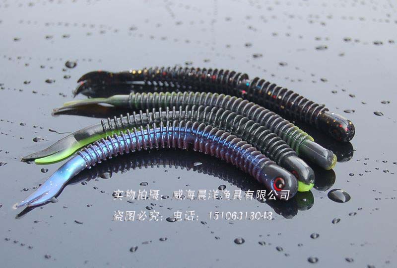 10 PCS Worms Fishing Lures Soft Plastic Worms Baits Fresh Water Bass Swimbait Tackle Gear