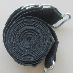 Thickened Widened Hanging Chair Black Tie Rope Nylon with Steel Ring Mountaineering Buckle Outdoor Swing Hammock Lengthened Strap