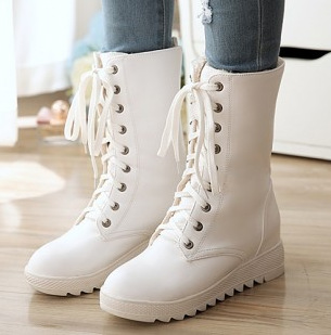 Bottes femme en PU artificiel - Ref 3354841 Image 1