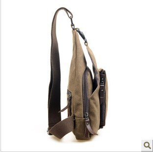 Men's Chest Bag New Fashion Outdoor Sport Casual Canvas Crossbody Bag Korean Version Single Shoulder Bag Men's Backpack 