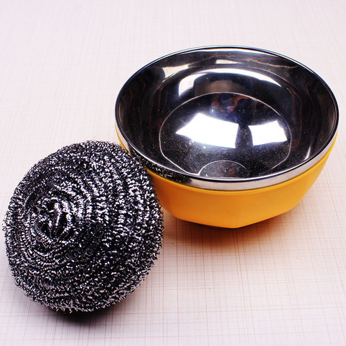 Large 36g stainless steel cleaning ball, household cleaning ball for dishwashing and pot washing, 12 bags of mesh steel wire balls