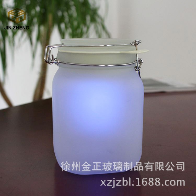 阳光玻璃罐 特色装饰品挂件彩色太阳能玻璃罐  现货销售厂家供应
