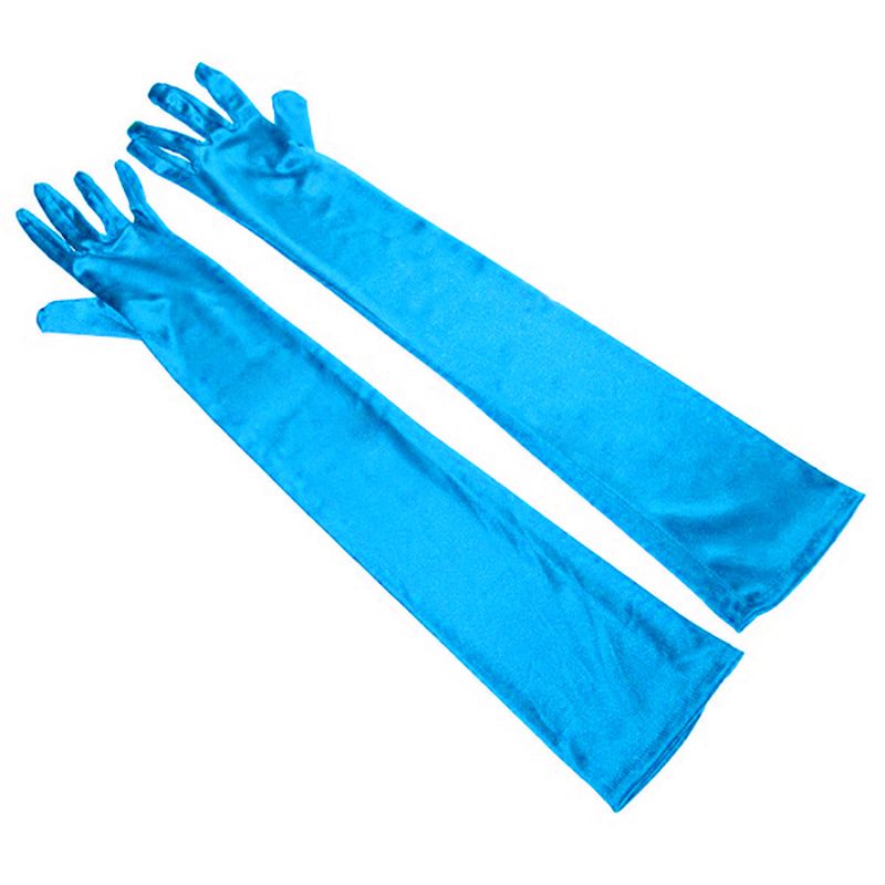 Women's Simple Style Solid Color Satin Gloves 1 Pair display picture 20