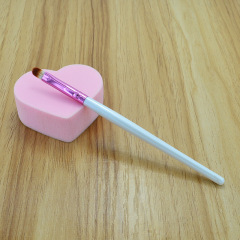 Meiniqi Single Lip Brush, Wooden Handle Fiber Hair Lip Brush, Suitable for Beginners