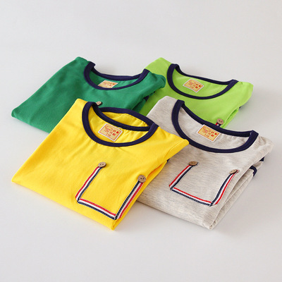 New fall Korean Edition Foreign trade Children's clothing children Lycra cotton shirt Kit Kat Bear Manufactor Direct selling 2017