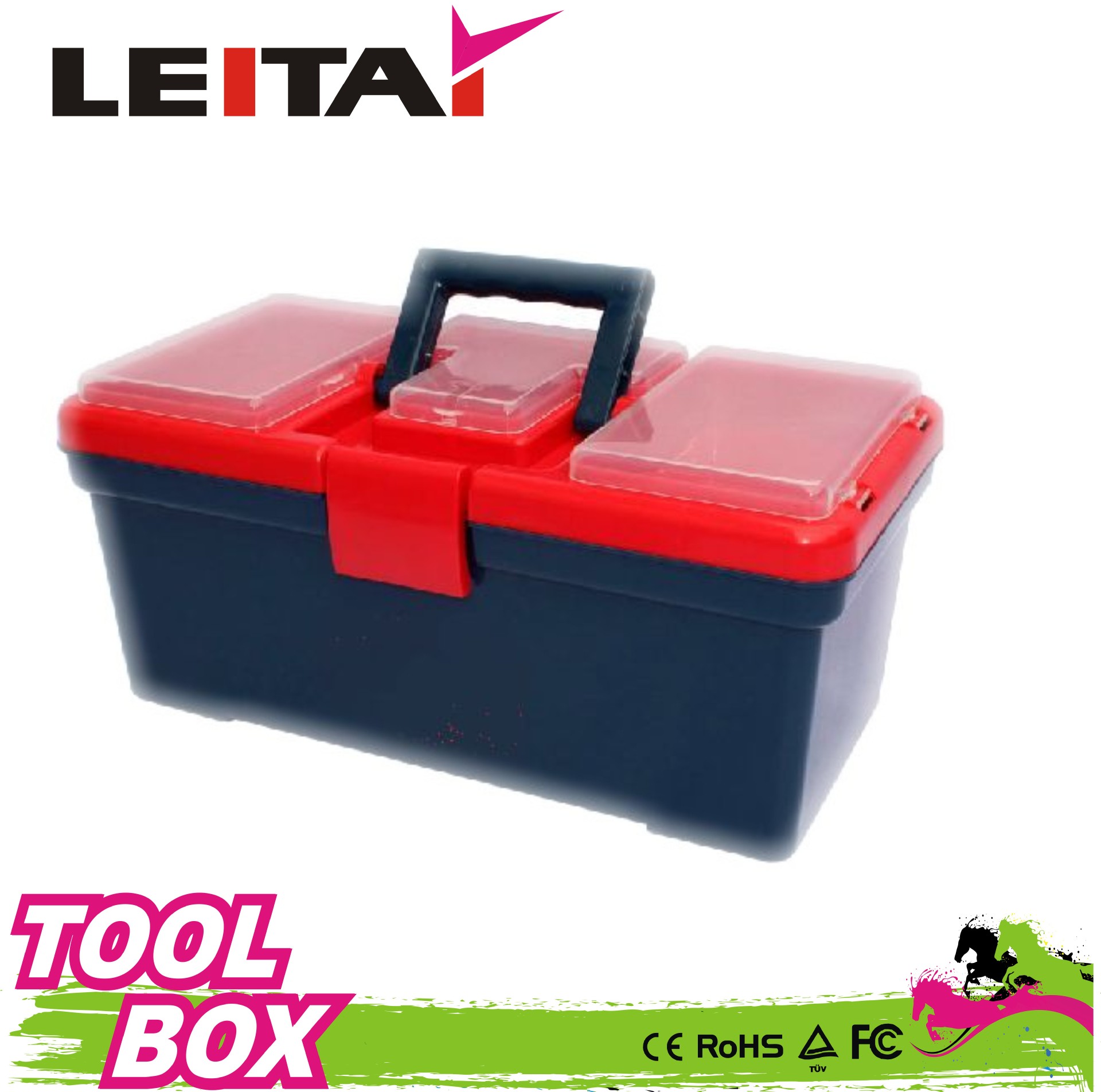 供应15寸透明工具箱 大号 PP塑料工具箱SL-G567