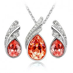 Accessory, crystal necklace, chain, set, wholesale