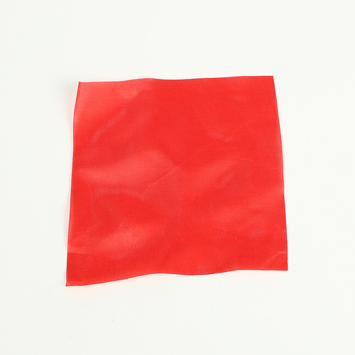 Little red cloth silk scarf finger cot accessories color changing silk scarf magic props wholesale 15X15 small silk scarf
