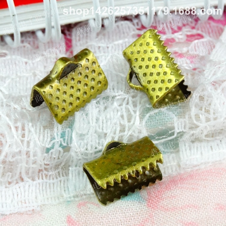 A2806 古青 复古马仔扣 DIY饰品材料 10MM马口夹配件 2000个/包