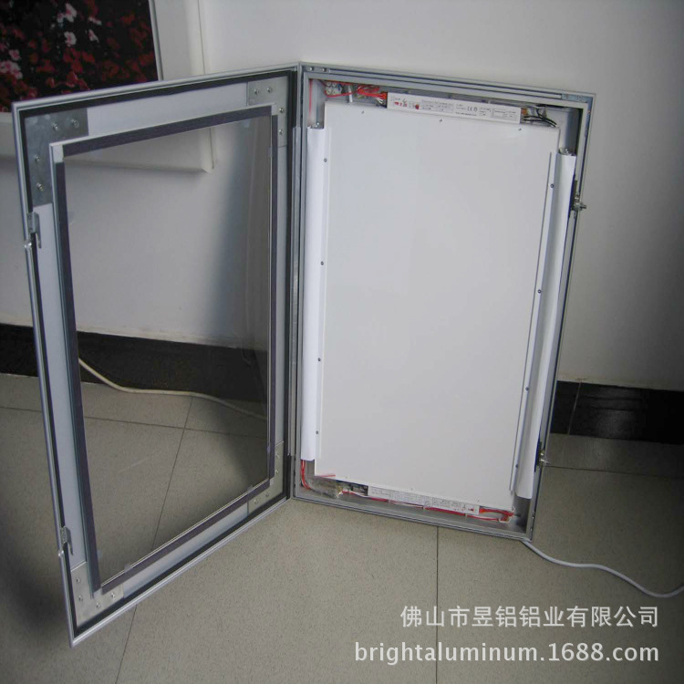 厂家供应广告牌灯箱铝型材 户外LED灯拉布灯箱边框外壳铝材