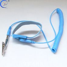 批发供应电子防静电手腕带PU防静电静电手环带 金属接地静电手环